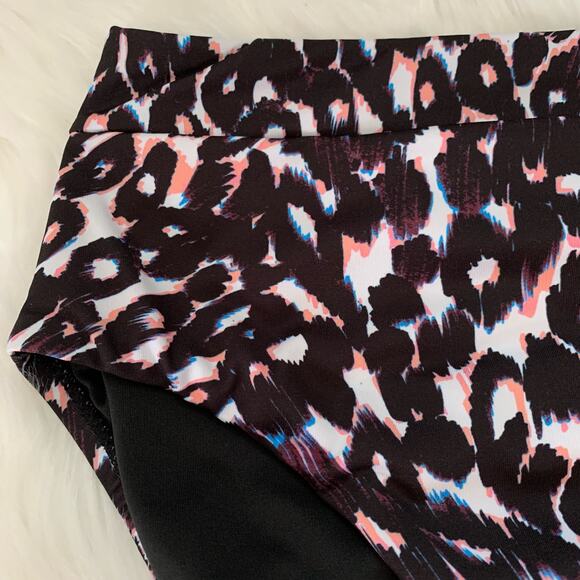 NWT Sanctuary leopard print high waist full coverage bikini bottoms - Picture 5 of 8